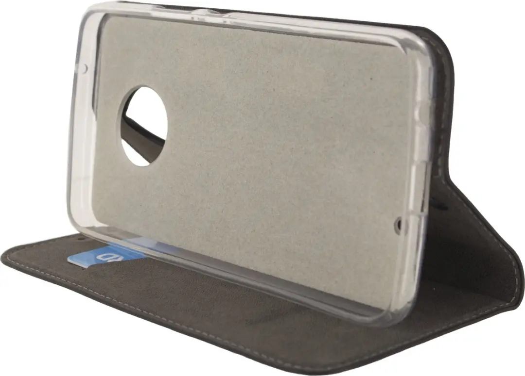 Mobilize Premium Gelly Bookcase Portemonnee Moto X4 - 3 Pasjes - Zwart