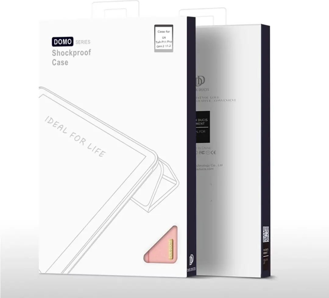 Dux Ducis Domo Bookcase Lenovo Tab P11 Pro (2nd gen) - Roze Goud - afbeelding 6 van 6
