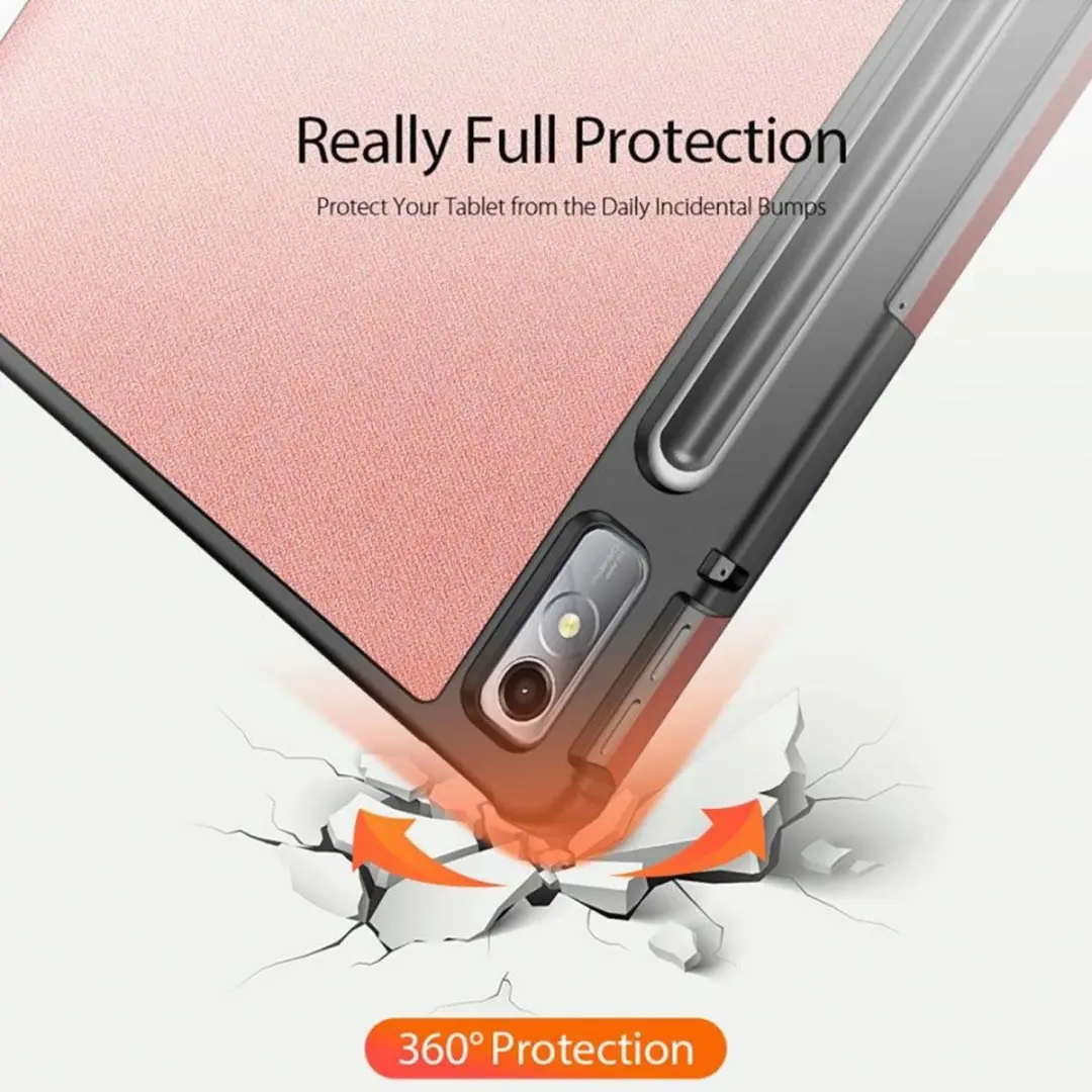 Dux Ducis Domo Bookcase Lenovo Tab P11 Pro (2nd gen) - Roze Goud