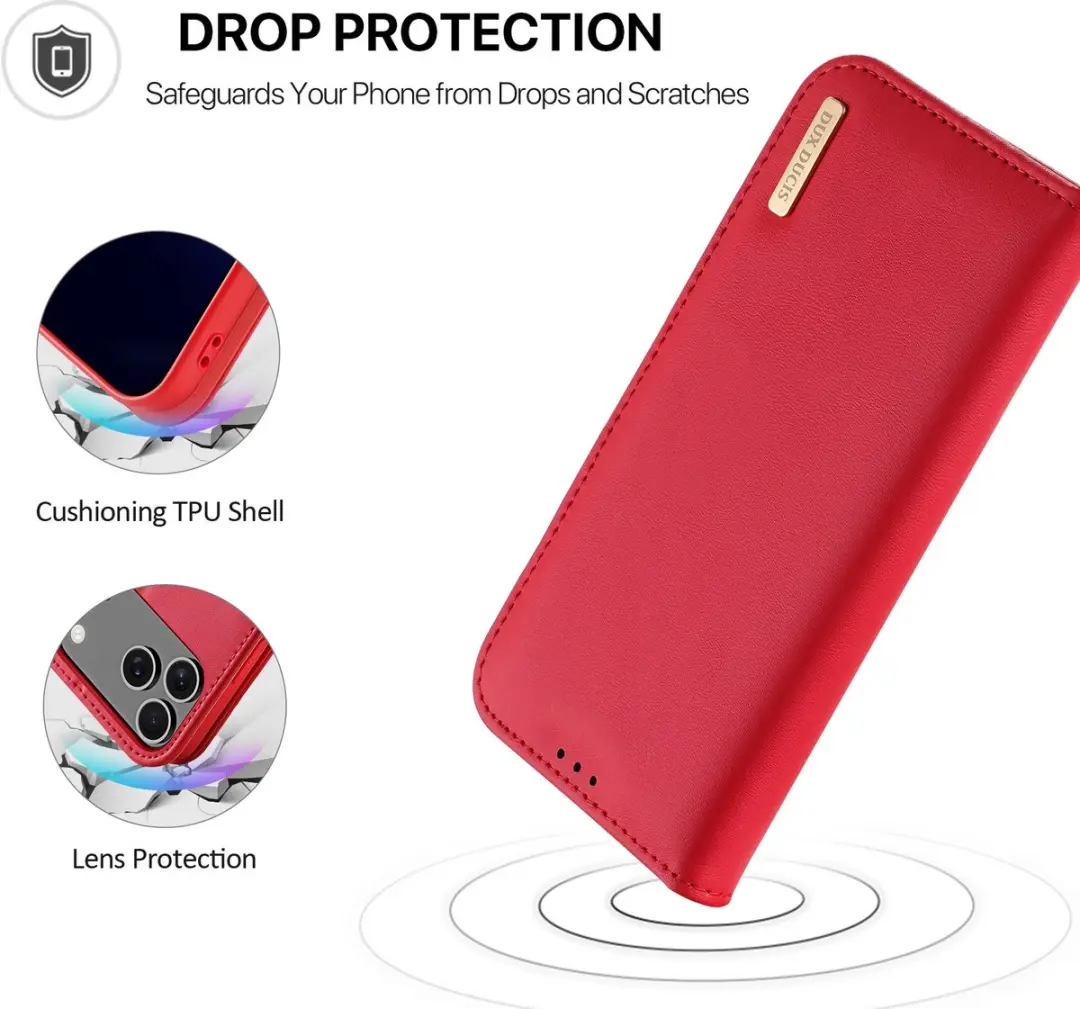 Dux Ducis Hivo Hoesje iPhone 17 Pro Max - Rood