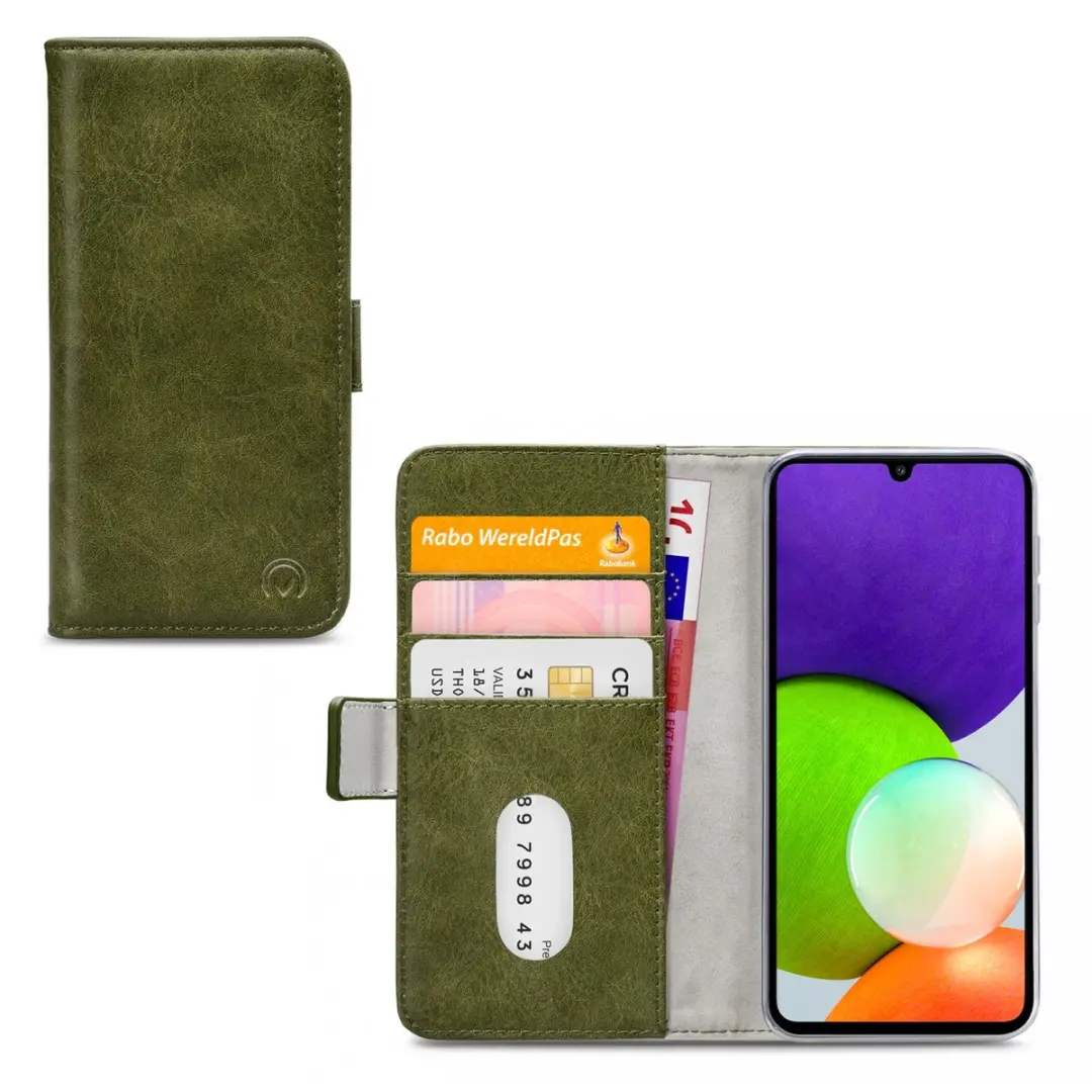 Mobilize Bookcase Hoesje Samsung Galaxy A22 4G - Groen - 4 Pasjes