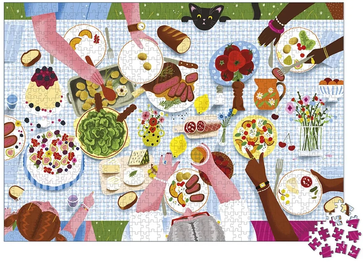 Janod Het Familiediner Puzzel 1000 Stuks - 8+