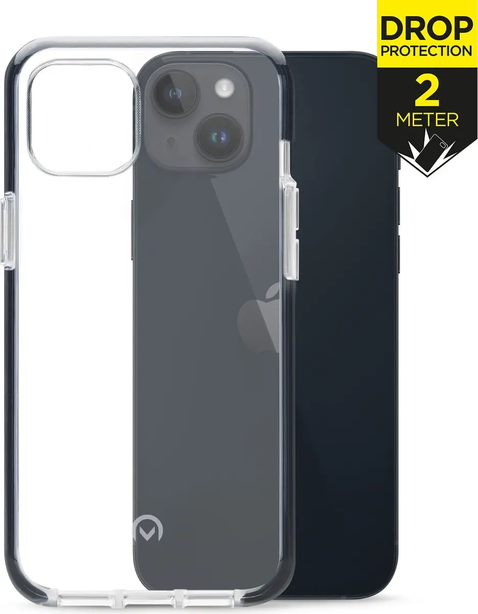 Mobilize iPhone 14 Plus Hoesje MOB-SCB-IPH14MAX - Transparant/Zwart