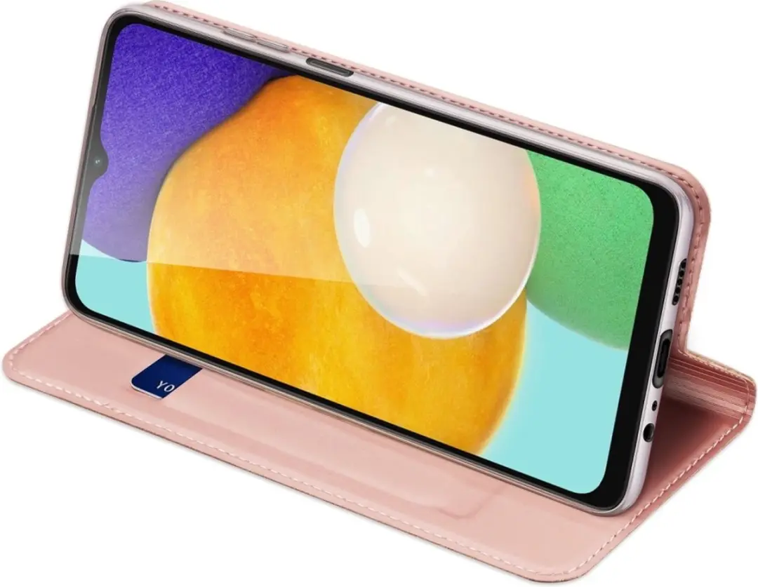 Dux Ducis Samsung Galaxy A04s Slim Bookcase Hoesje - Rose Goud