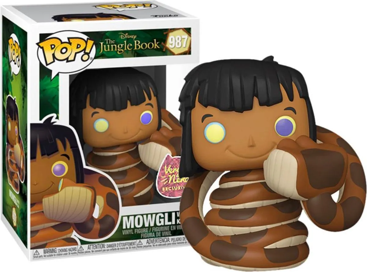 Funko Pop The Jungle Book Mowgli met Kaa - Multi