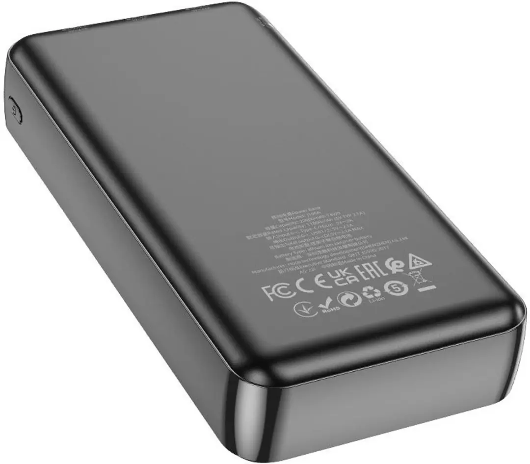 Hoco J100A Powerbank 20.000mAh - 2x USB-A - Zwart