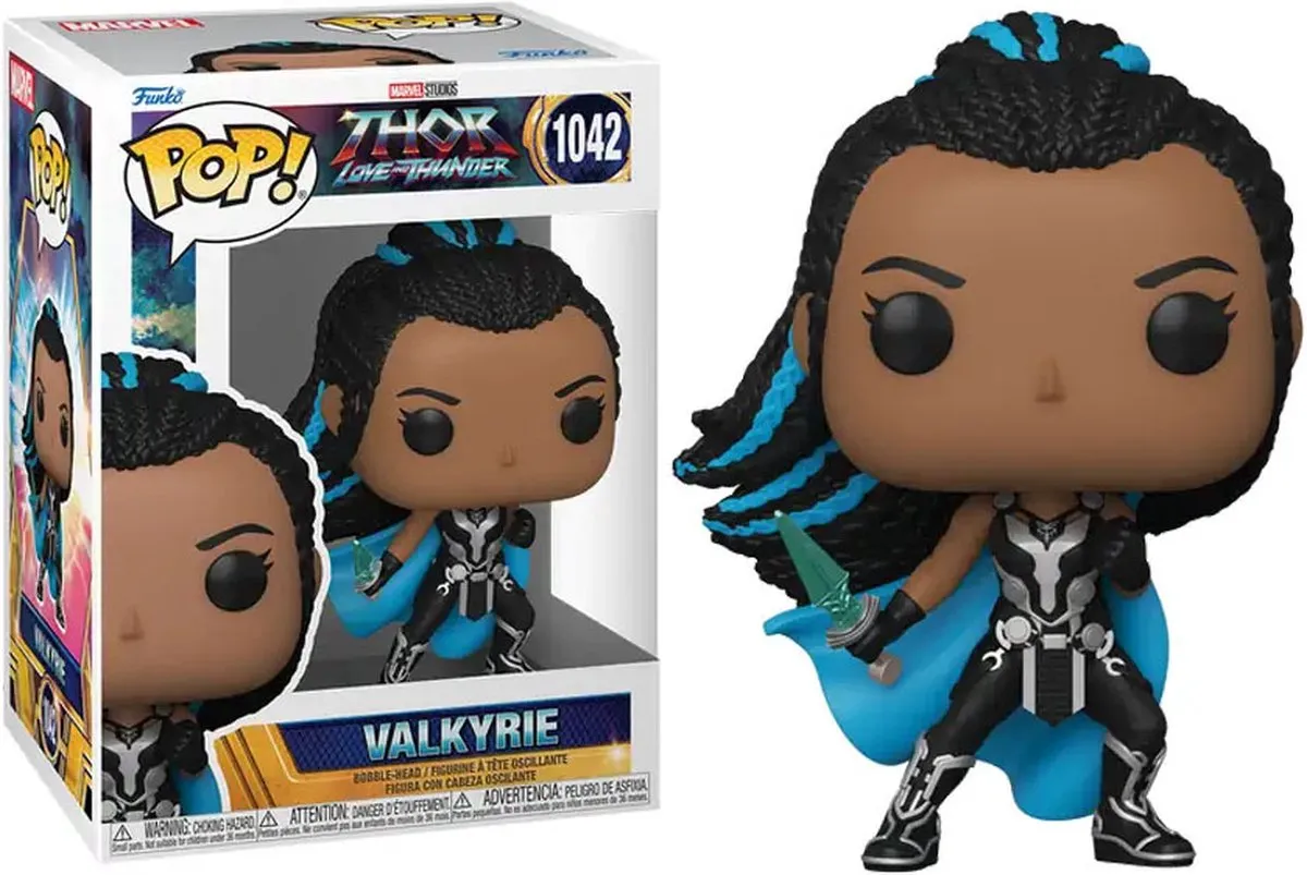 Funko Thor Love & Thunder POP! Valkyrie F62423 - 9cm Multicolours