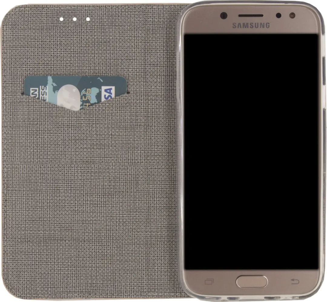 Mobilize Premium Gelly Bookcase Portemonnee - Samsung Galaxy J7 (2017) Roze - 3 Pasjes