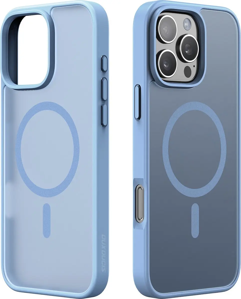 Dux Ducis Yind Serie iPhone 16 Pro Max Back Cover - Lichtblauw
