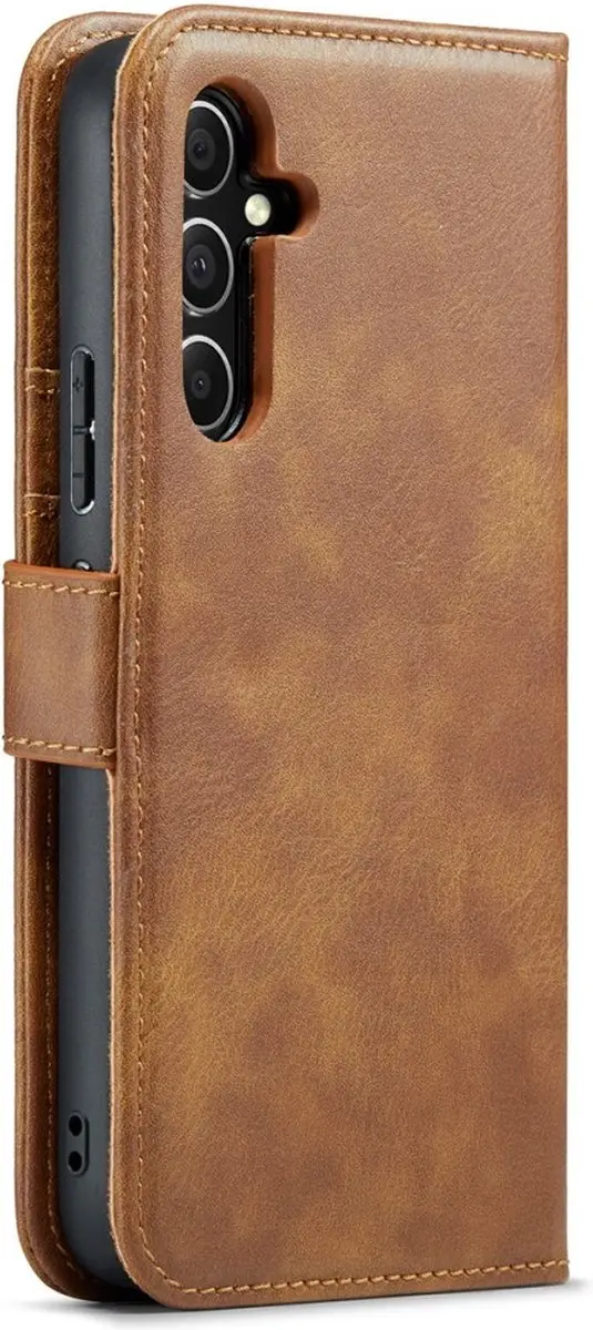 DG.MING Hoesje Samsung Galaxy A34 2-in-1 Book Case - Bruin