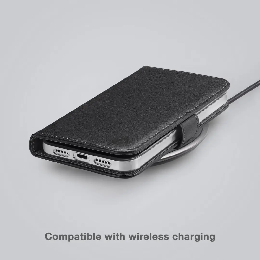 Mobilize Classic Gelly Bookcase iPhone 16e Hoesje - Pasjeshouder Zwart