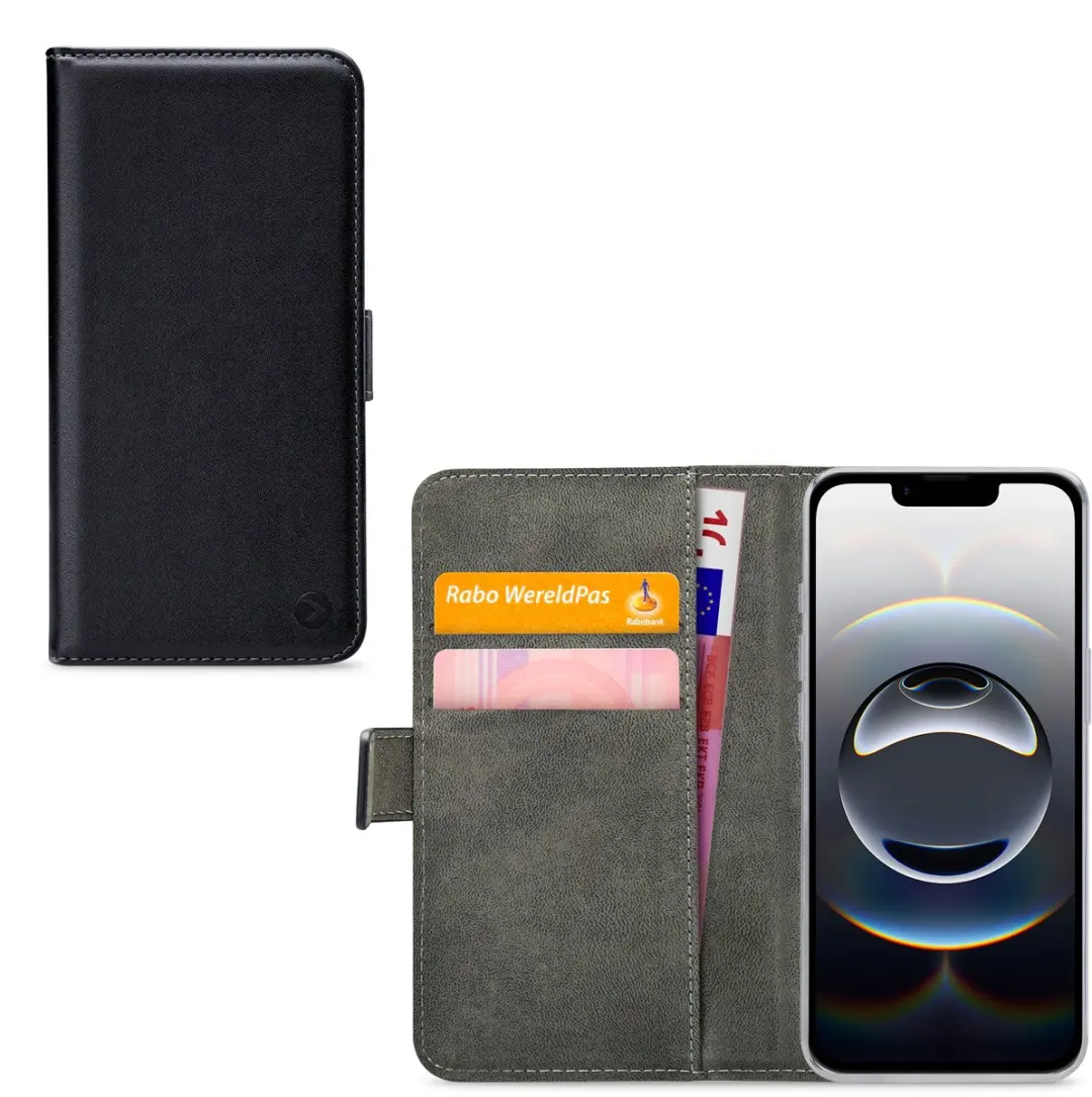 Mobilize Classic Gelly Bookcase iPhone 16e Hoesje - Pasjeshouder Zwart