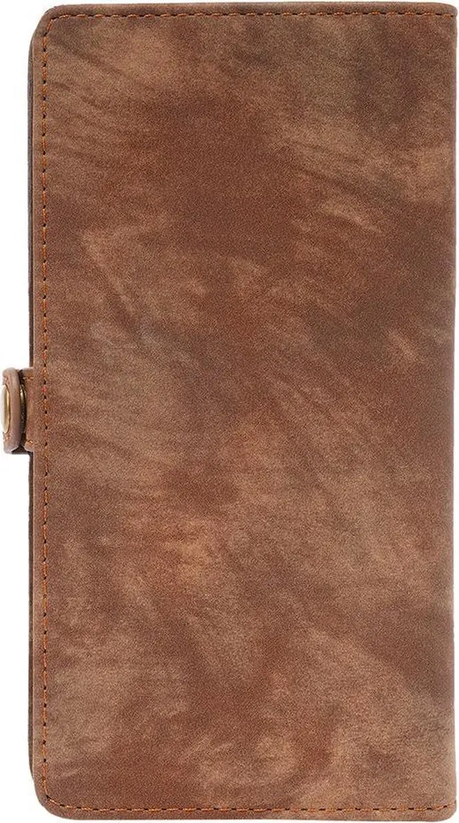 Caseme Samsung Galaxy S21 Plus Hoesje Portemonnee Vintage Bruin - mpn-8718923687834