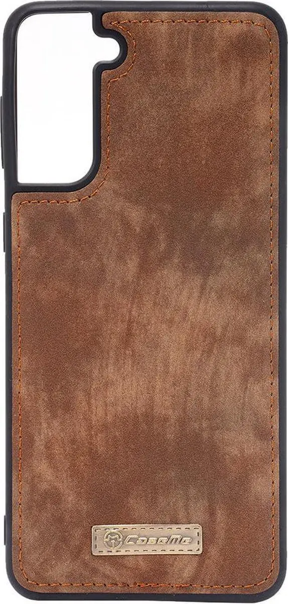 Caseme Samsung Galaxy S21 Plus Hoesje Portemonnee Vintage Bruin - mpn-8718923687834