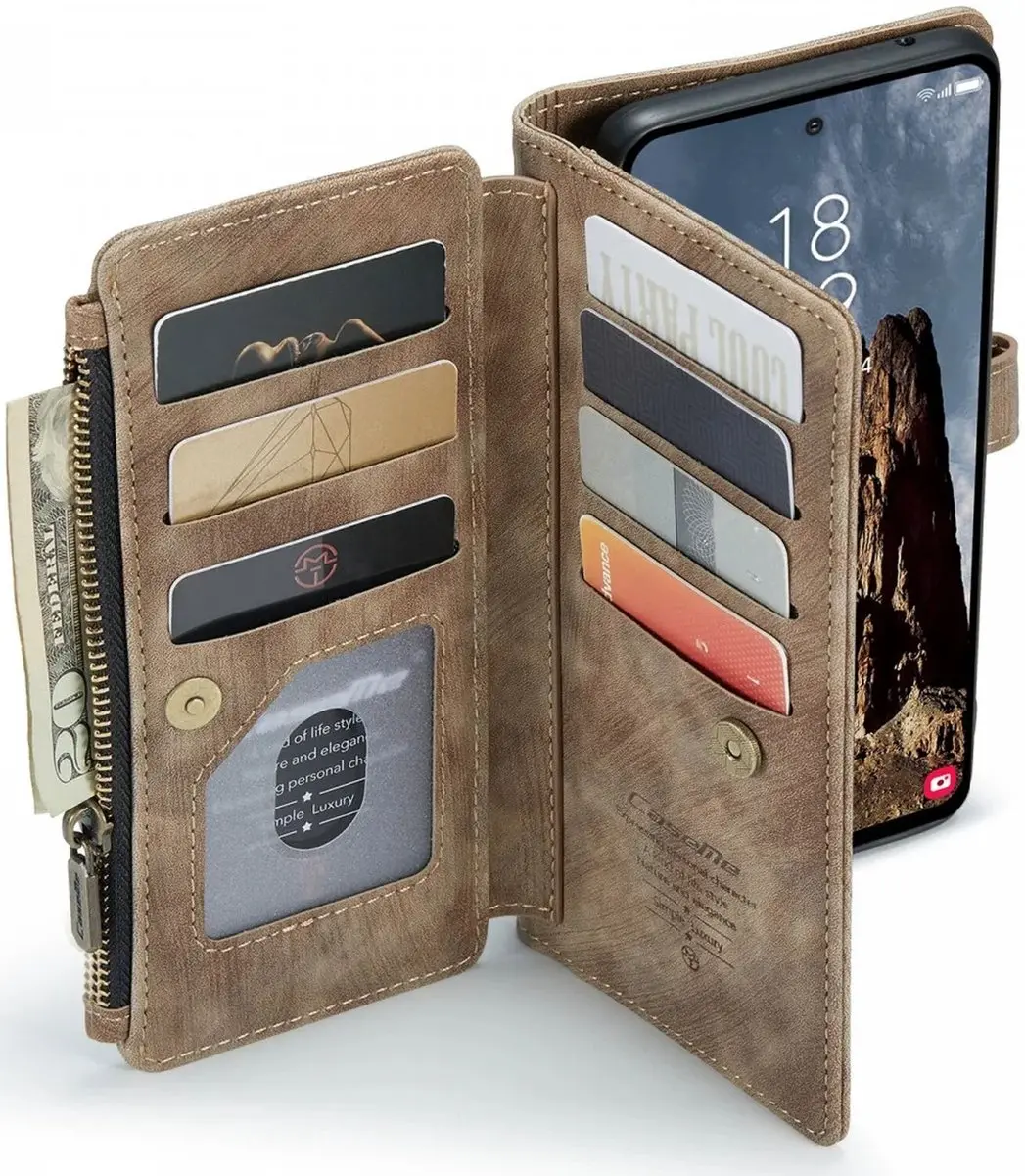 Caseme C30 Hoesje Samsung Galaxy A35 - Bruin