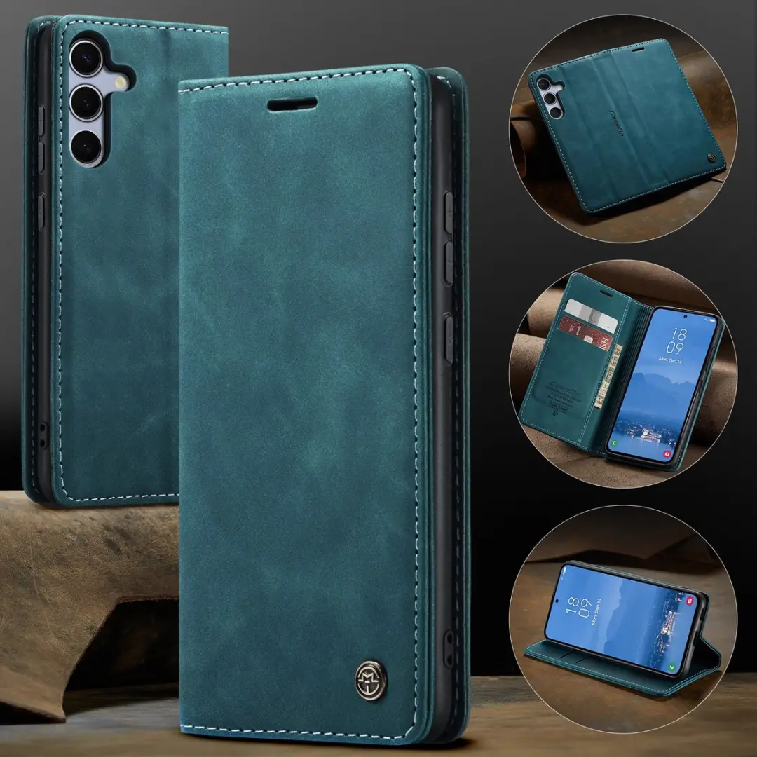 Caseme 013 Book Case Hoesje Samsung Galaxy S25 FE - Blauw