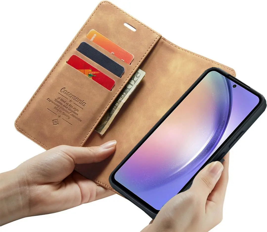 Caseme Google Pixel 8 Pro Bookcase Hoesje - Effen Bruin