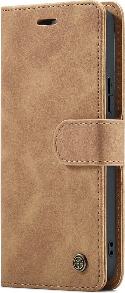 Caseme Google Pixel 8 Pro Bookcase Hoesje - Effen Bruin
