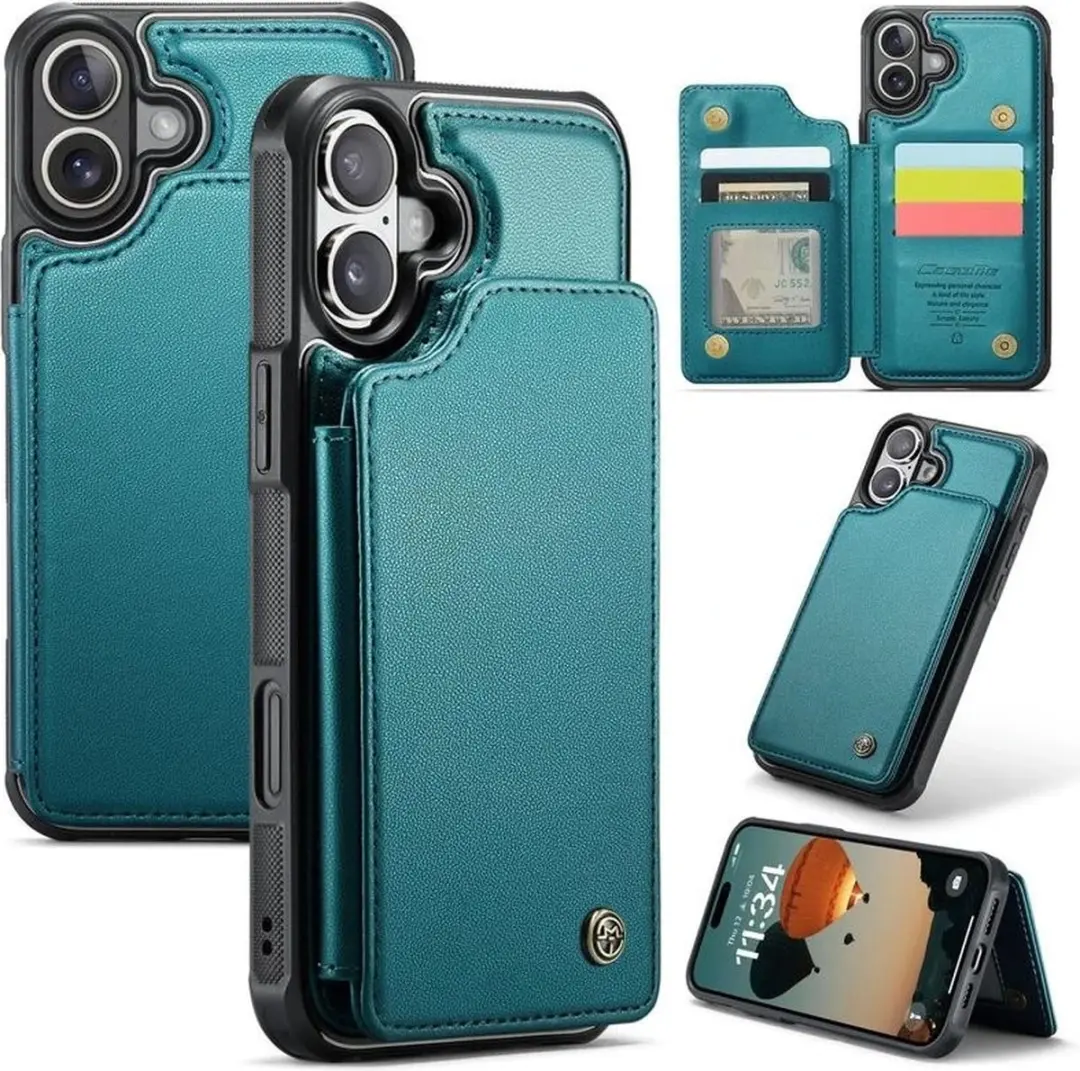 Caseme Portemonnee Backcover iPhone 16 Plus