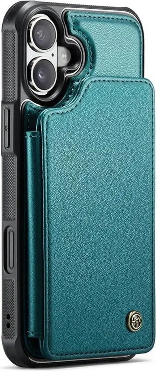 Caseme Portemonnee Backcover iPhone 16 Plus - Anti-RFID - Groen
