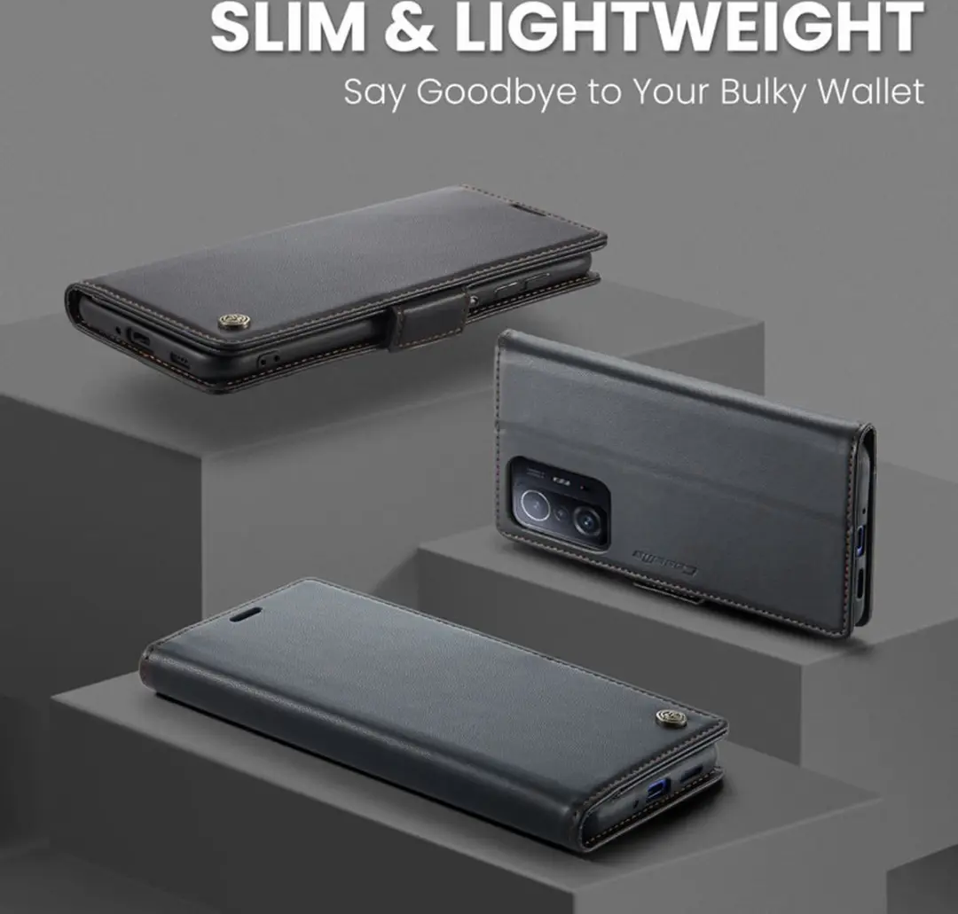Caseme Wallet Case Xiaomi 11T/11T Pro RFID - Zwart