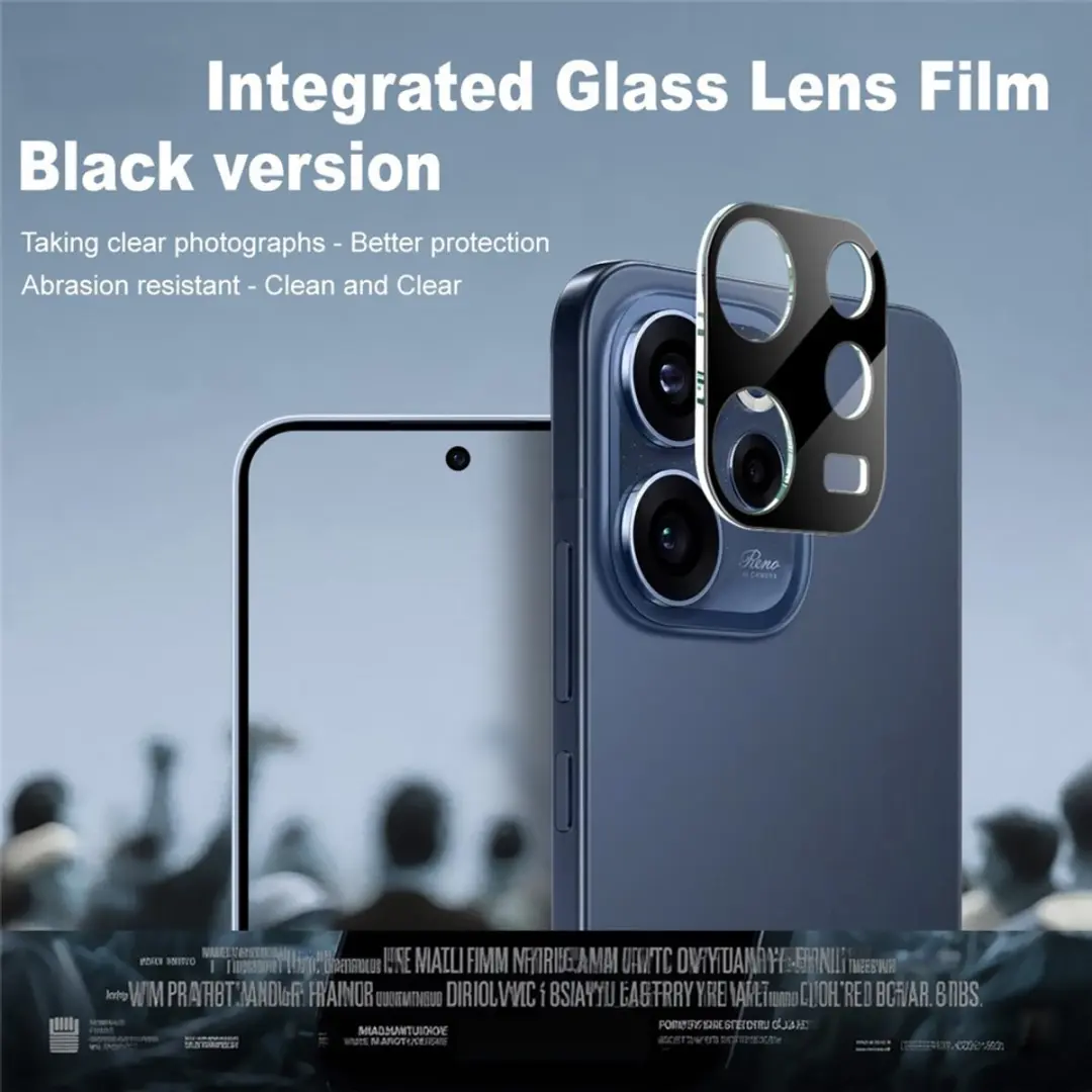 Imak 9H Tempered Glass Camera Lens Protector - OPPO Reno 15F - Zwart