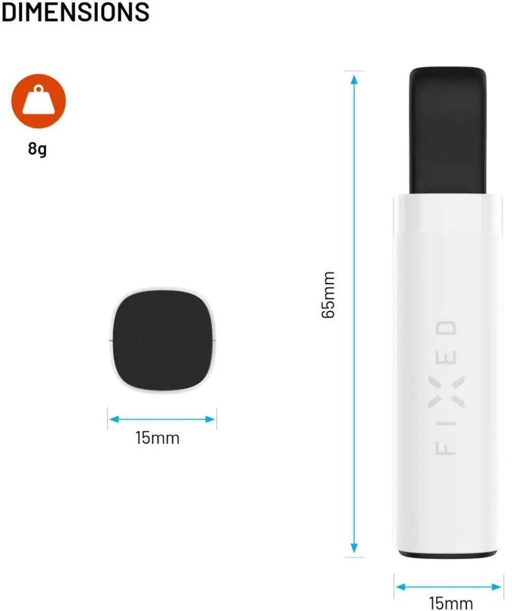 Fixed Tag Stick Tracker FIXTAG-ST-WH - Wit