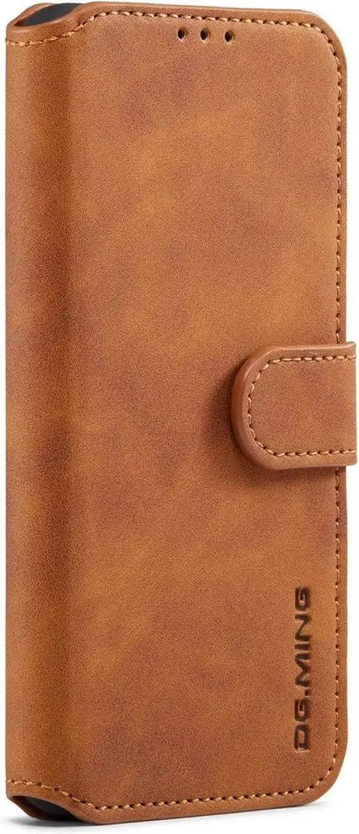 DG.MING Hoesje Samsung Galaxy A53 - 3 Pasjes - Bruin