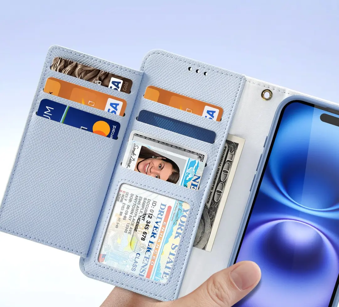 Dux Ducis Lawa Series iPhone 16 Plus Hoesje - Licht Blauw