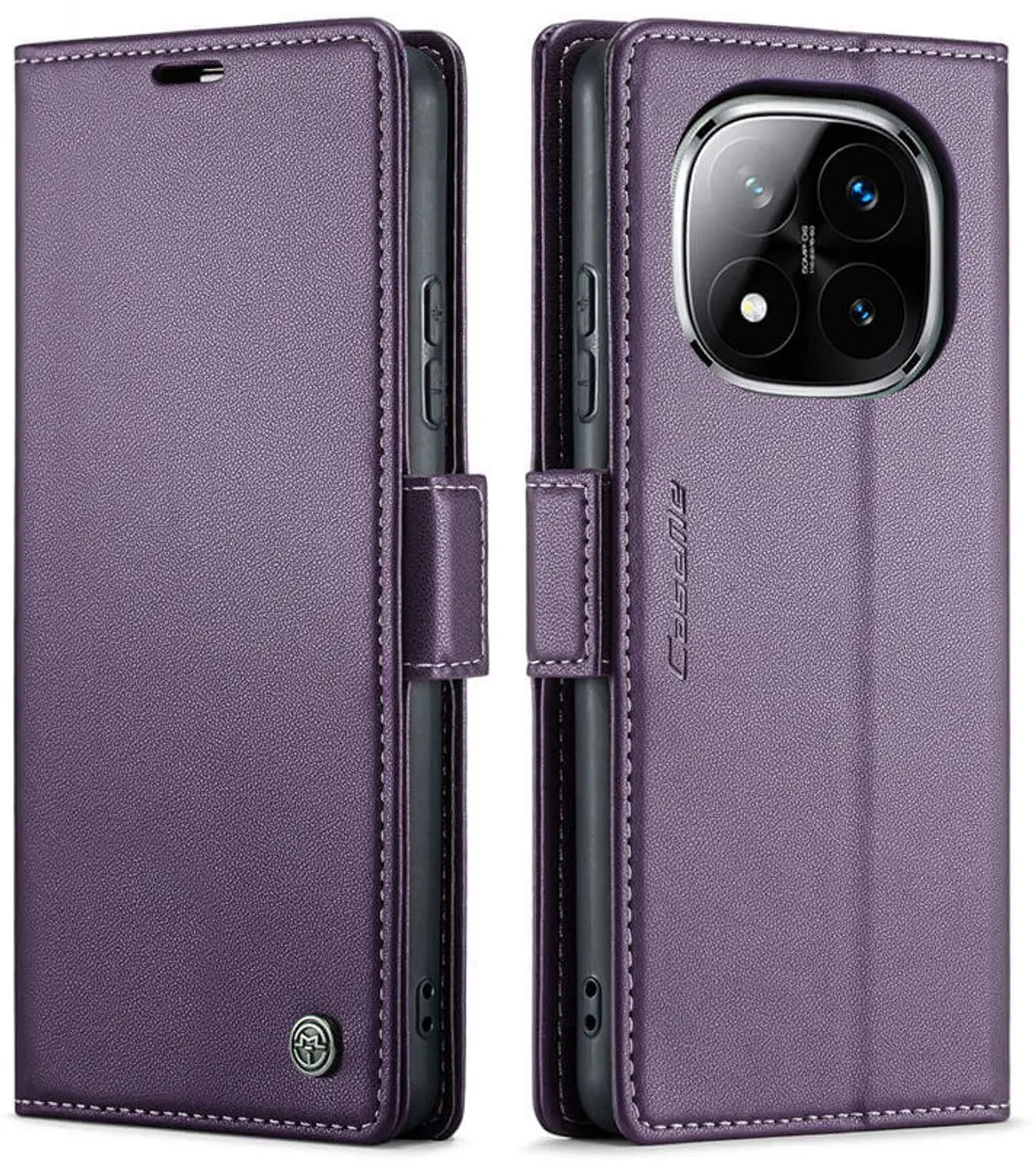 Caseme Wallet Case RFID Magneetsluiting Xiaomi Redmi Note 14 Pro/Pro+ - Paars