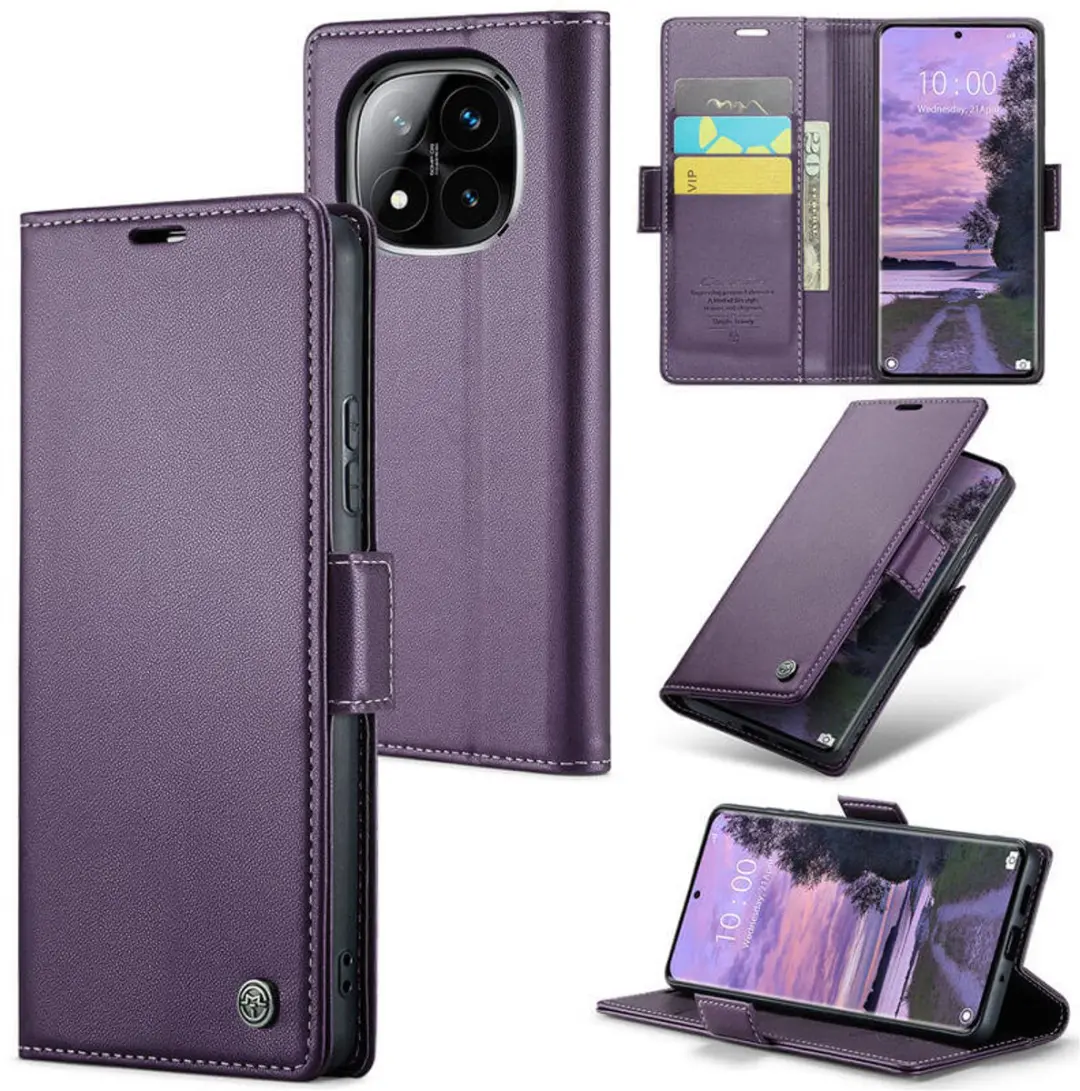 Caseme Wallet Case RFID Magneetsluiting Xiaomi Redmi Note 14 Pro/Pro+