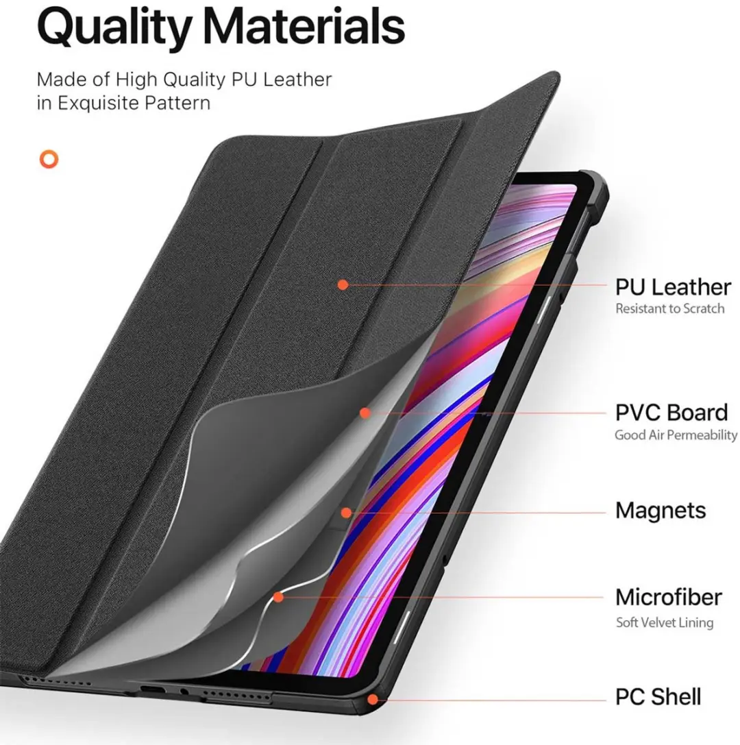 Dux Ducis Domo Book Case SH00076239 - Tablethoes Xiaomi Redmi Pad Pro 12.1" - Zwart