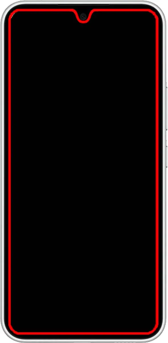 Mobilize Samsung Galaxy A54 Glas Screenprotector - Case Friendly