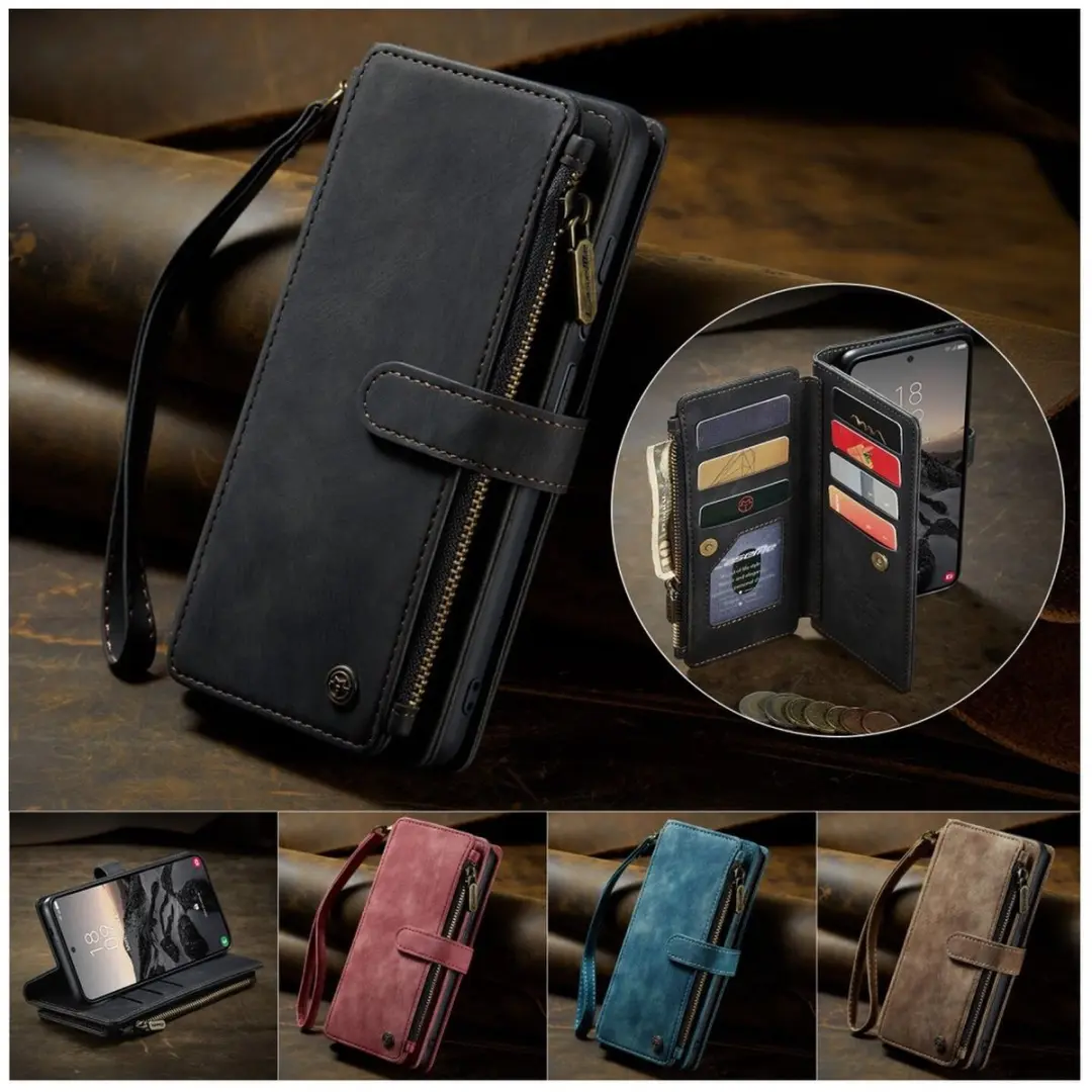 Caseme C30 Hoesje Samsung Galaxy S26 Ultra - Pasjeshouder 9 Stuks - Zwart