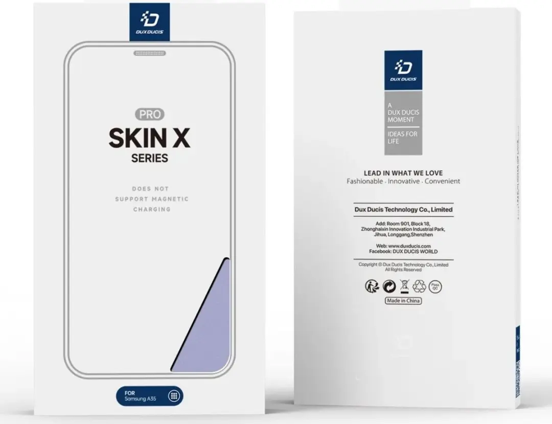 Dux Ducis Skin X Hoesje Samsung Galaxy A35 - Paars