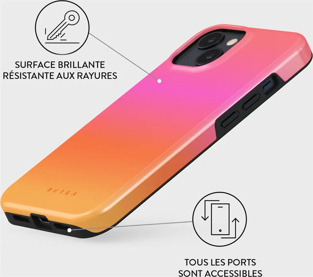 Burga Hoesje iPhone 15 Plus MagSafe Tough Sunset Club