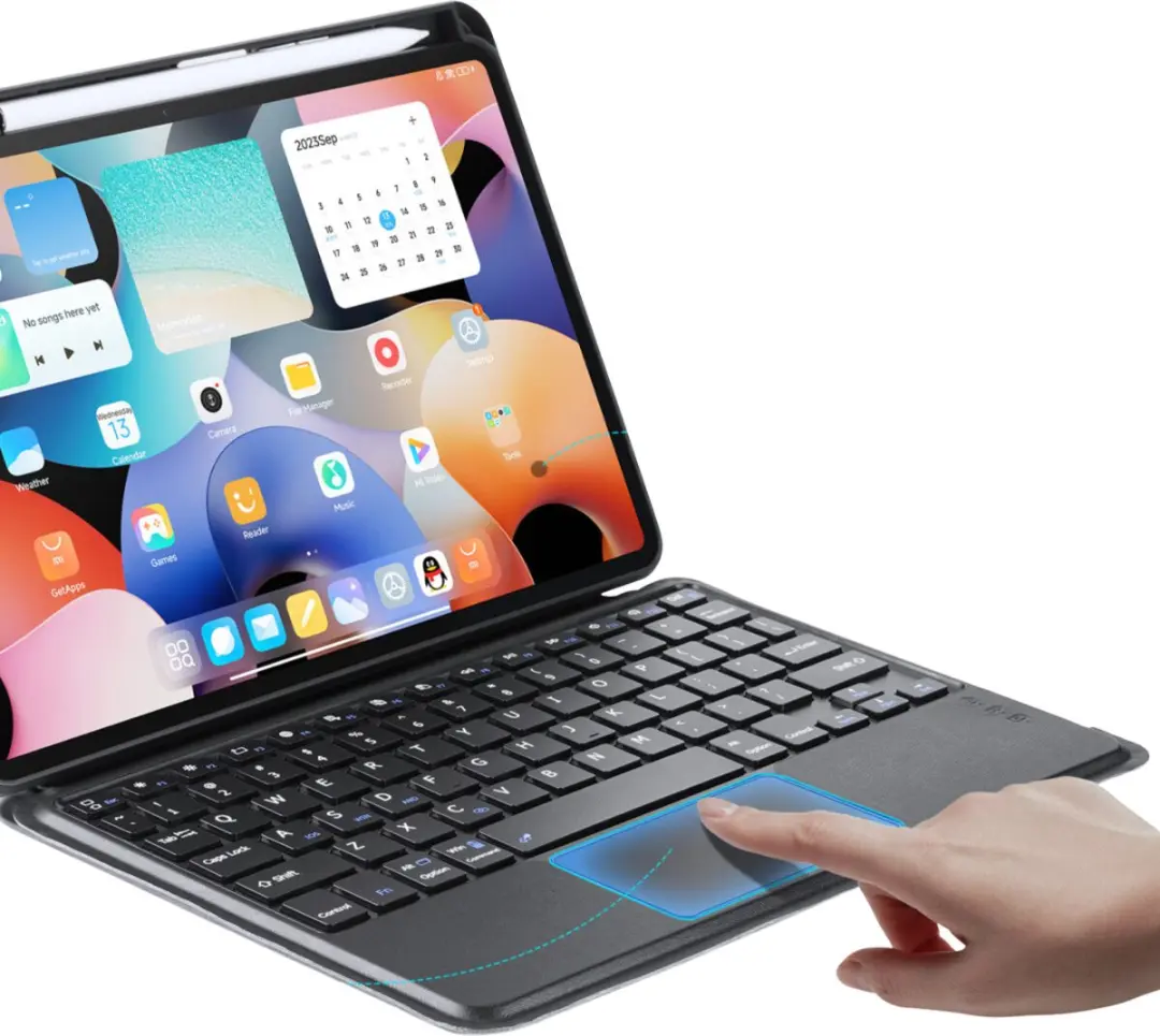 Dux Ducis Toetsenbordhoes Apple iPad Pro 13 (2024) - Bluetooth - Zwart