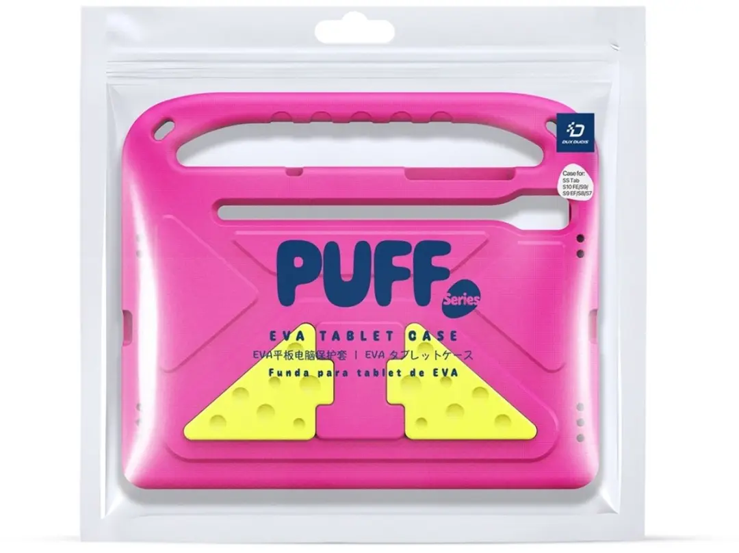 Dux Ducis Puff ShockProof Kids Case Roze - Samsung Galaxy Tab S7/S8/S9/S10 Lite