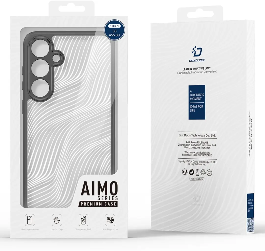 Dux Ducis Aimo Series Hoesje Samsung Galaxy A55 - Zwart - SH00070412
