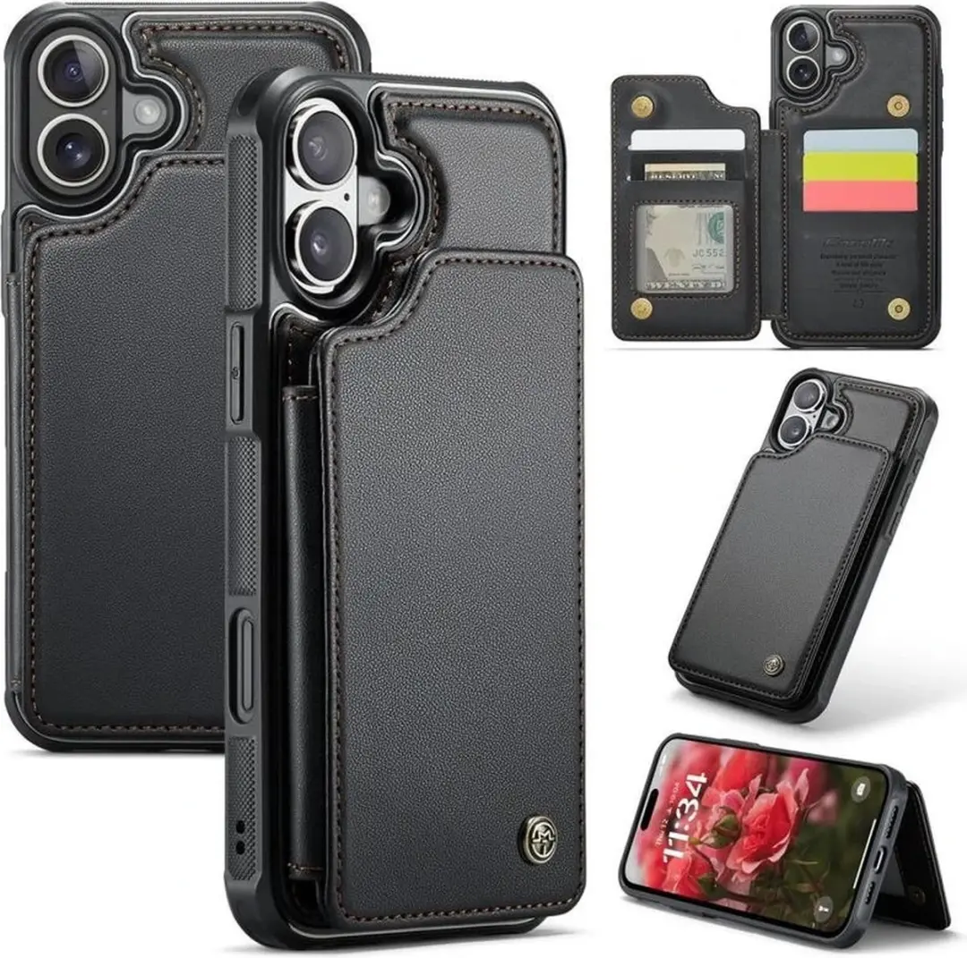 Caseme Luxe Portemonnee Backcover iPhone 16