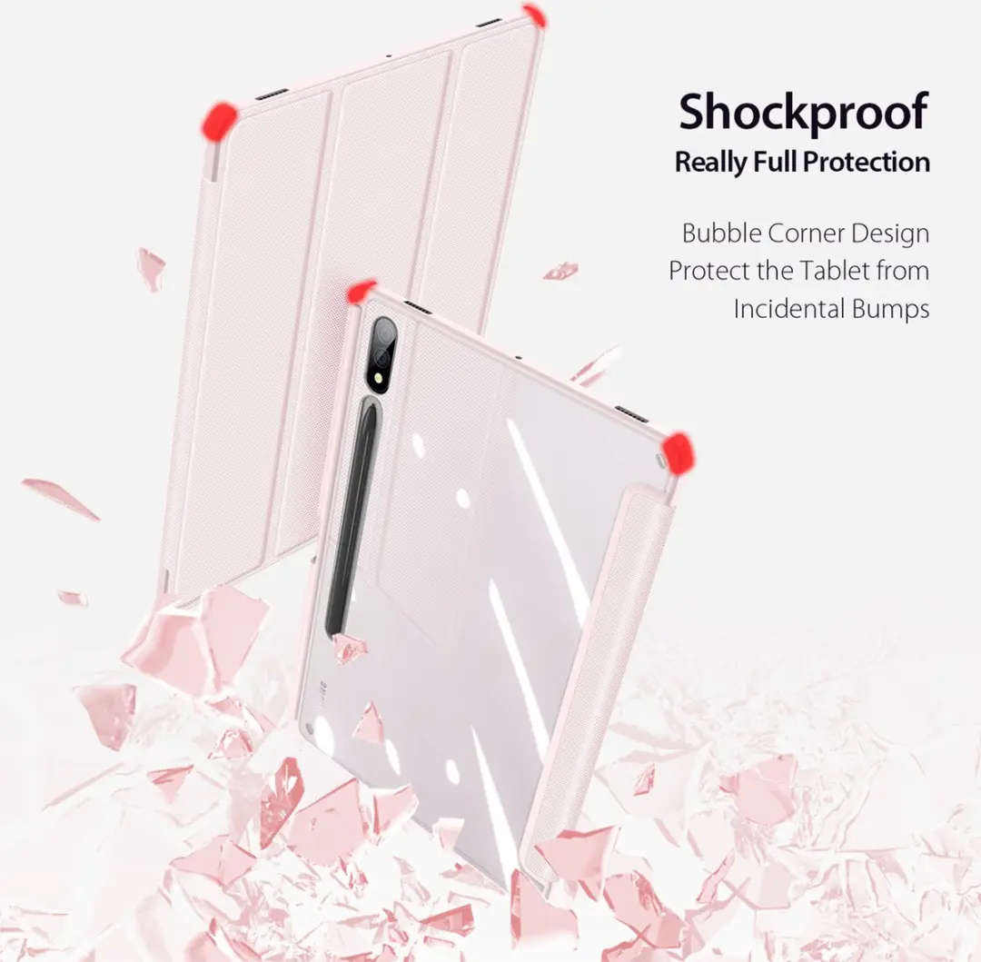 Dux Ducis Toby Series Tablethoes - Samsung Galaxy Tab S9 Plus Roze
