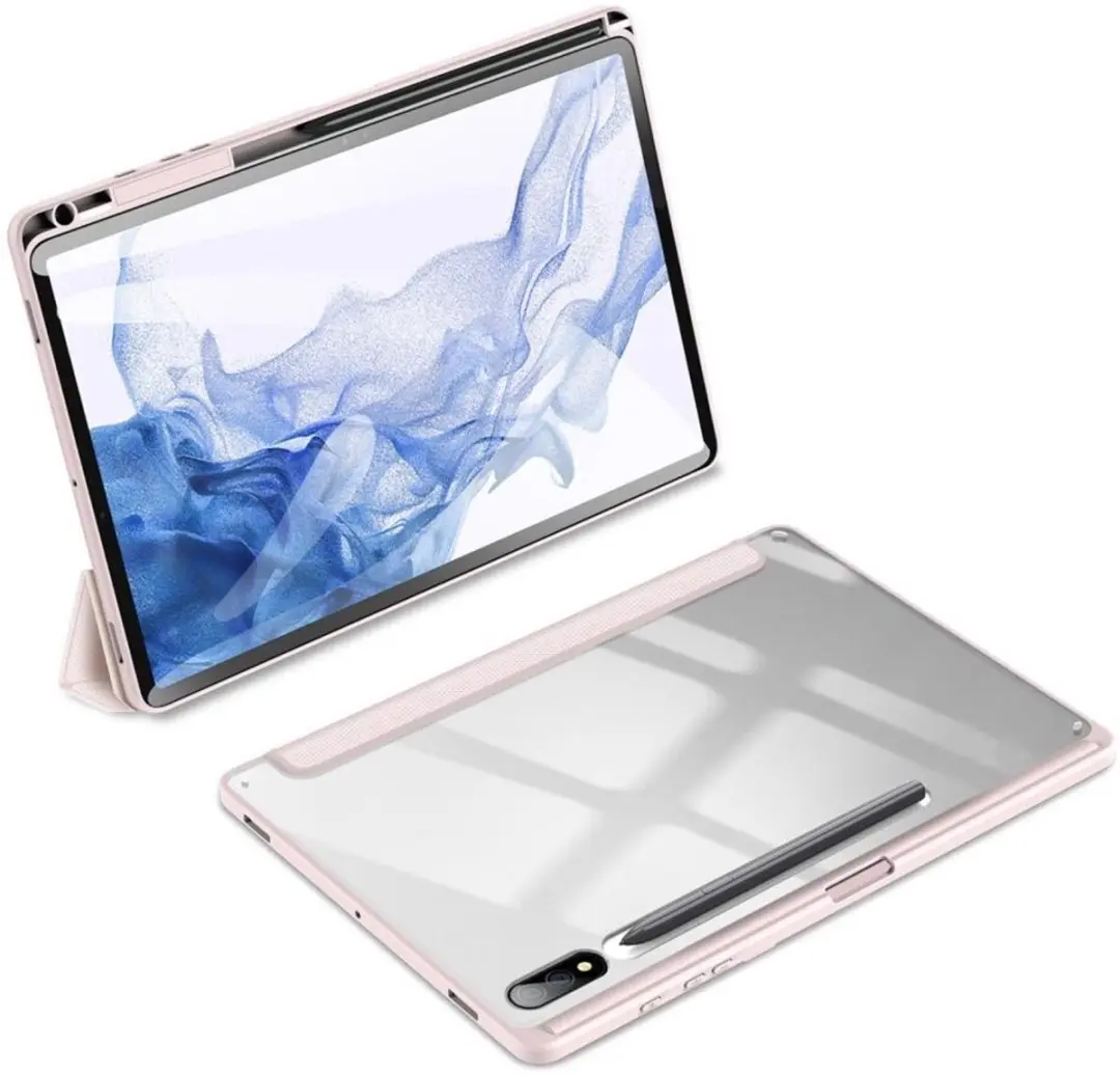 Dux Ducis Toby Series Tablethoes - Samsung Galaxy Tab S9 Plus Roze - afbeelding 6 van 6