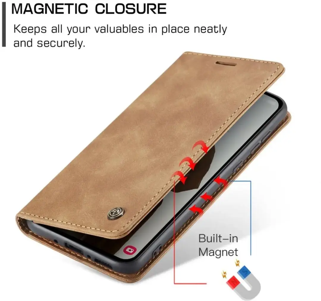 Caseme 013 Hoesje Samsung Galaxy A36 - Book Case Bruin