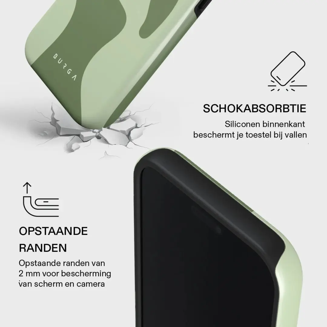 Burga Tough Backcover iPhone 17 Pro Max - Groen - MagSafe