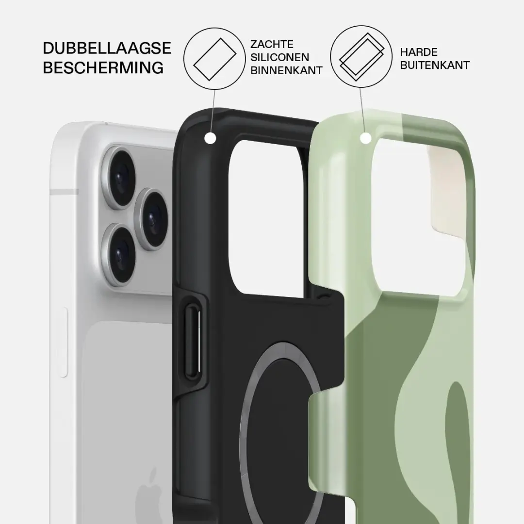 Burga Tough Backcover iPhone 17 Pro Max - Groen - MagSafe