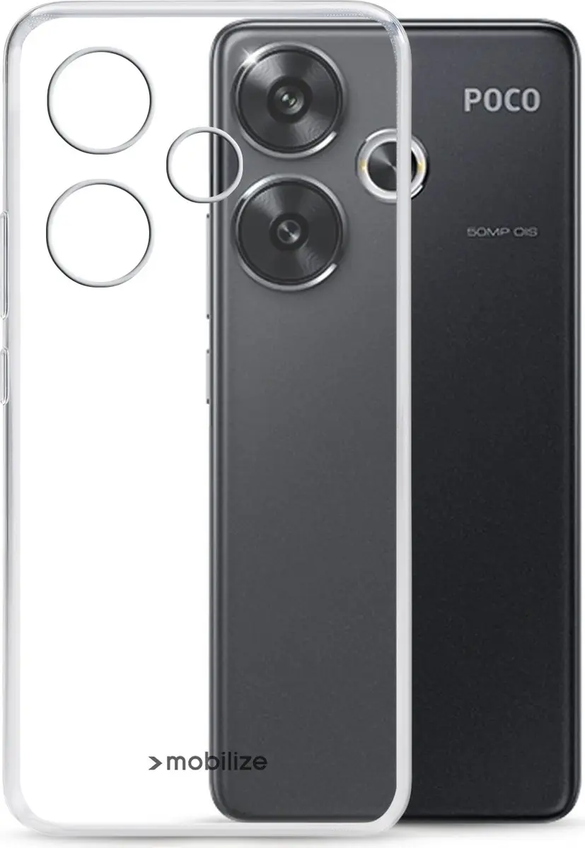 Mobilize POCO F6 Telefoonhoesje TPU - Zwart MOB-GCC-POCOF6