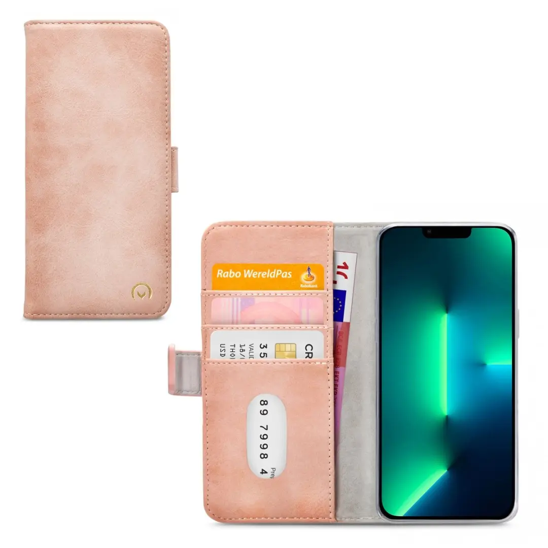 Mobilize Elite Gelly Wallet Book Case iPhone 13 Pro Max - Licht Roze - 3 Pasjes