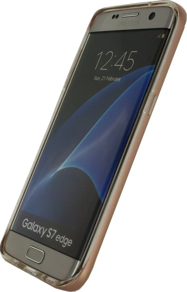 Mobilize Galaxy S7 Edge TPU Hoesje - Transparant/Roségoud MOB-GPCRG-GALS7E