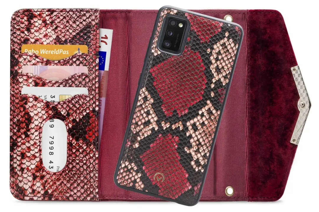 Mobilize 2in1 Gelly Velvet Clutch Samsung Galaxy A41 - Rood - 4 Stuks - mpn-8718256930034