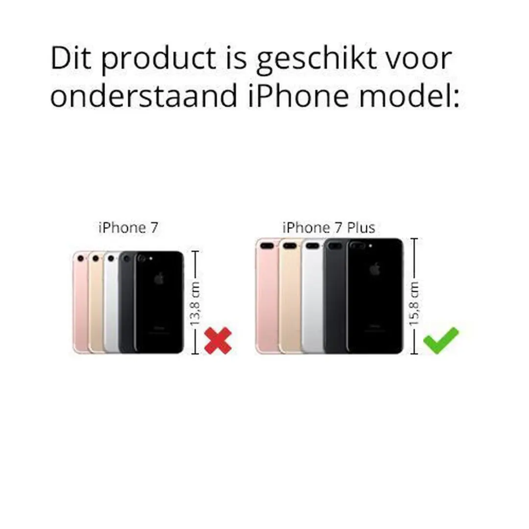 Senza Raw Leather Cover iPhone 8 Plus - Bruin - LEACVR1003